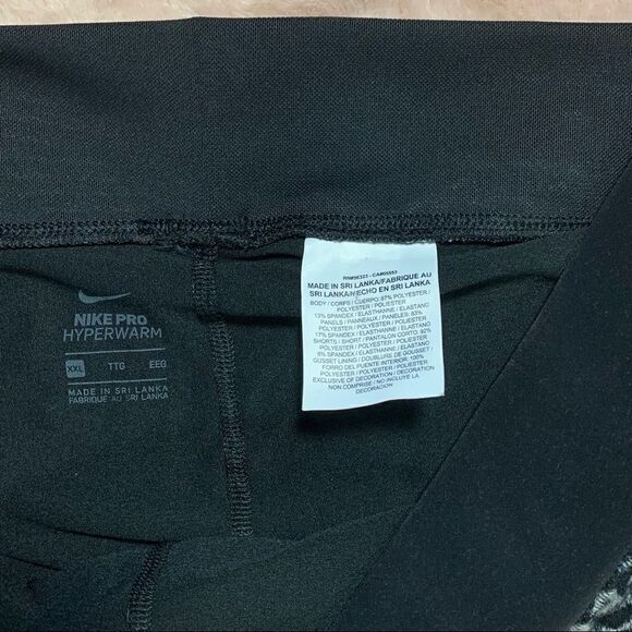 Nike Pro Hyperwarm Brushed Training Tights Leggings XXL - Picture 12 of 13
